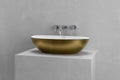 Oval vessel sink