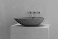 Egg shape vessel sink