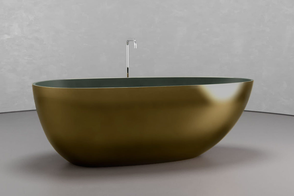 Freestanding Egg-Shaped Bathtub
