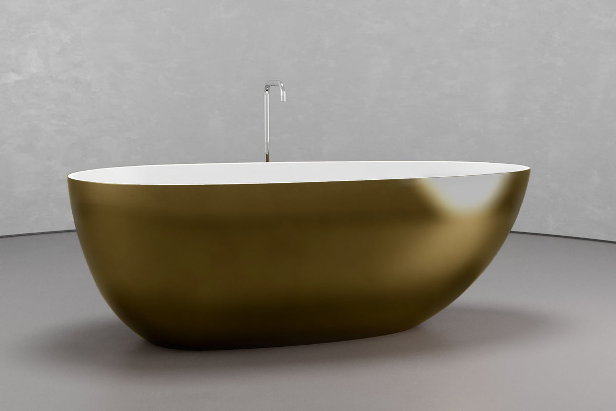 Freestanding Egg-Shaped Bathtub