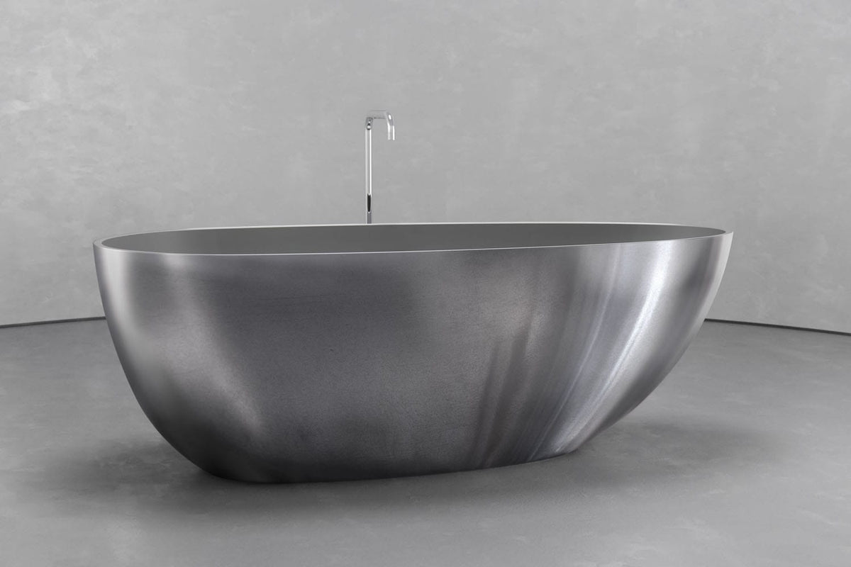 Freestanding Egg-Shaped Bathtub