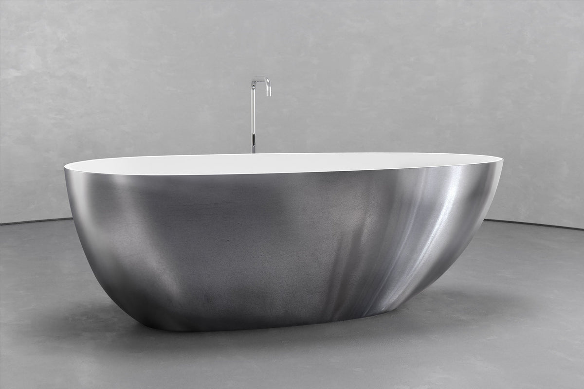 Freestanding Egg-Shaped Bathtub
