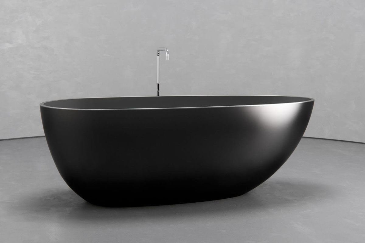 Freestanding Egg-Shaped Bathtub