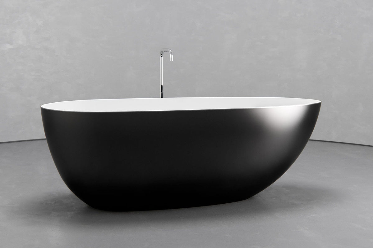 Freestanding Egg-Shaped Bathtub
