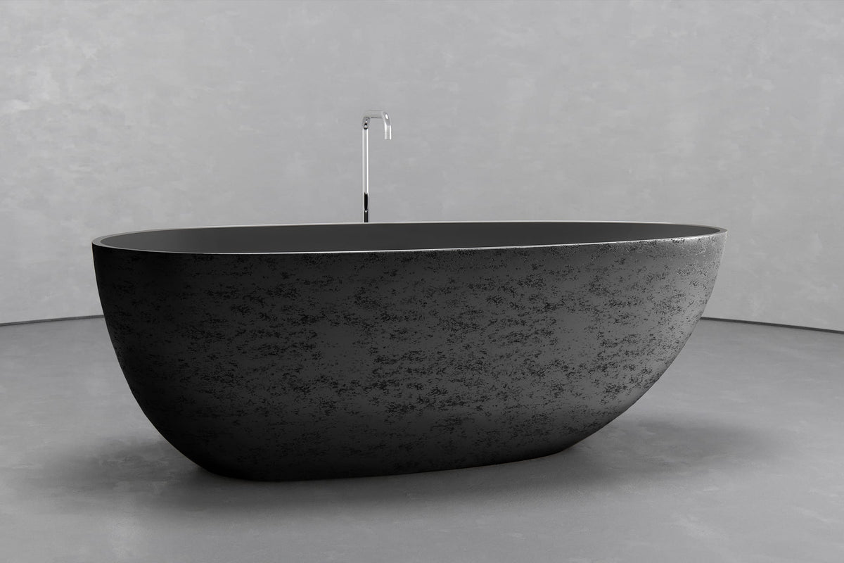 Freestanding Egg-Shaped Bathtub