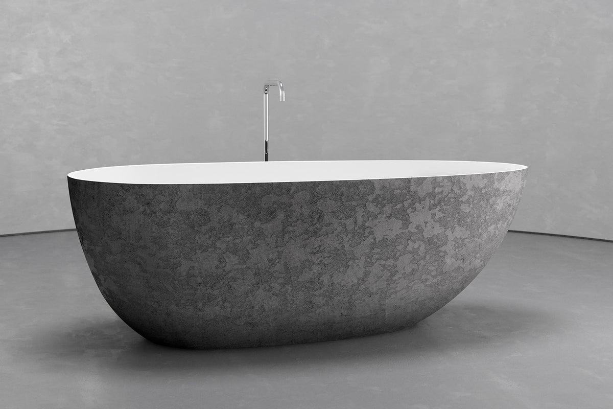 Freestanding Egg-Shaped Bathtub