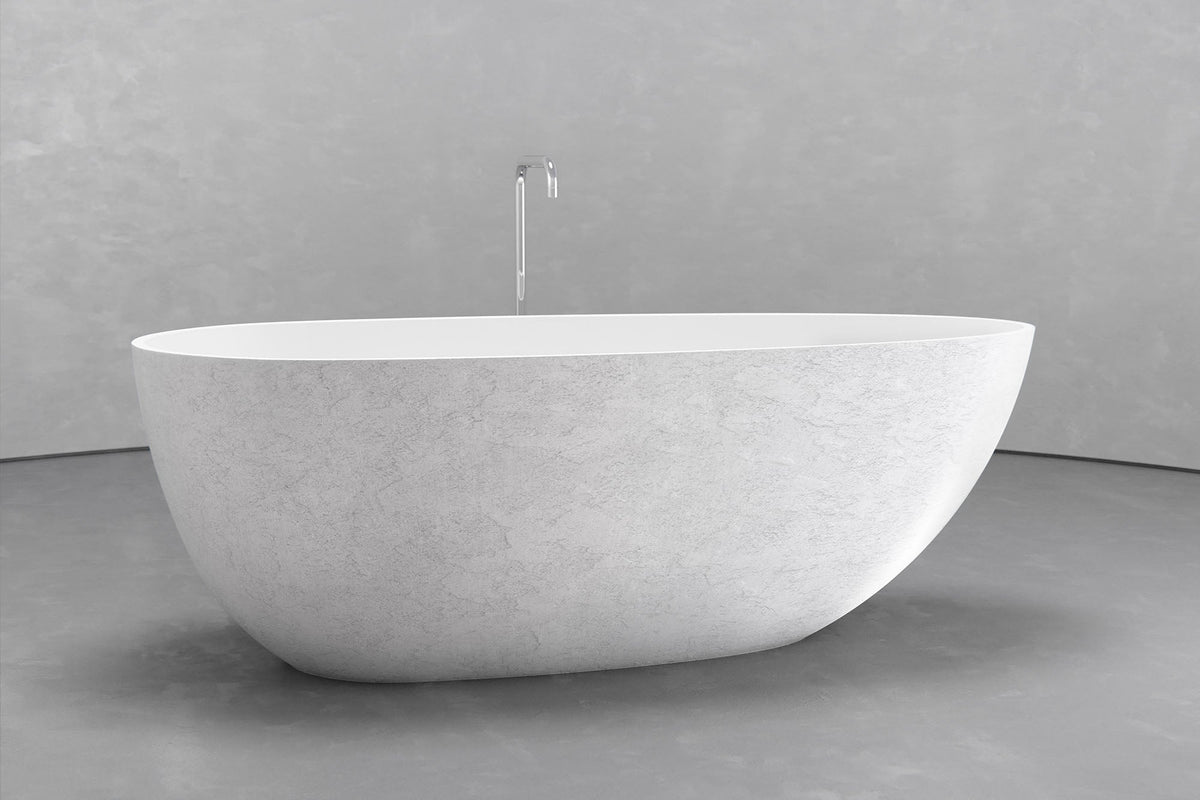 Freestanding Egg-Shaped Bathtub