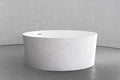 Freestanding round soaking tub