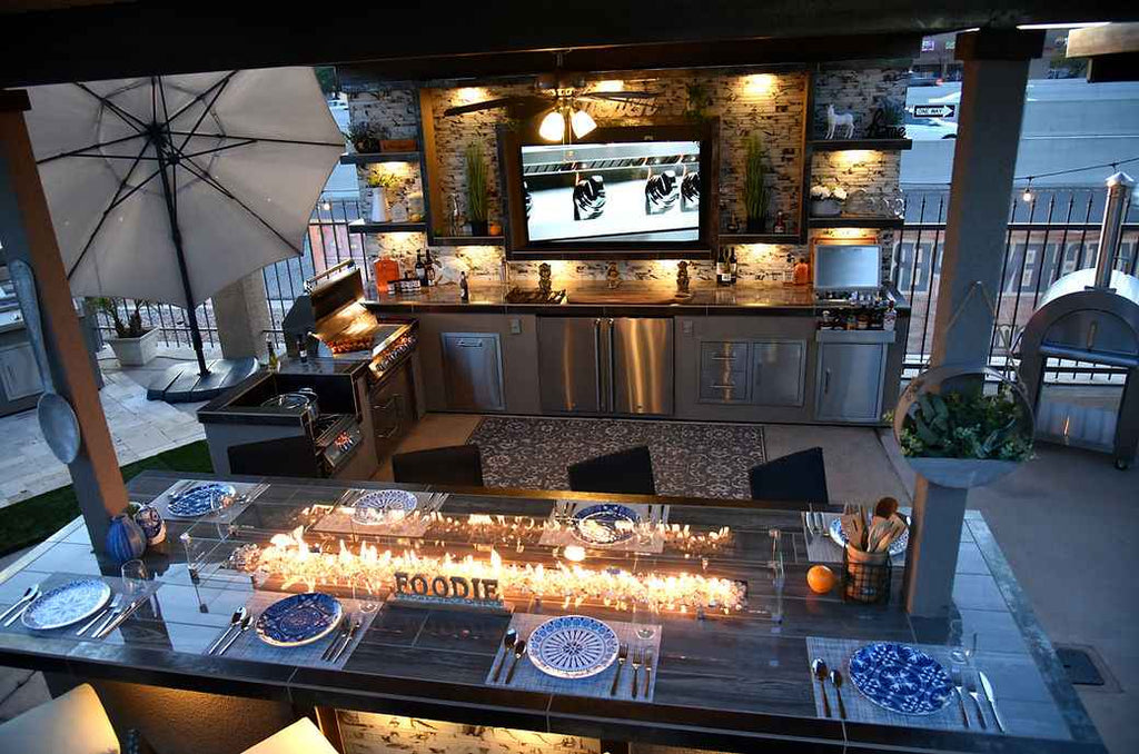 Montego Outdoor Kitchen BBQ Island – Stylish Built-In Grill Island for Patios