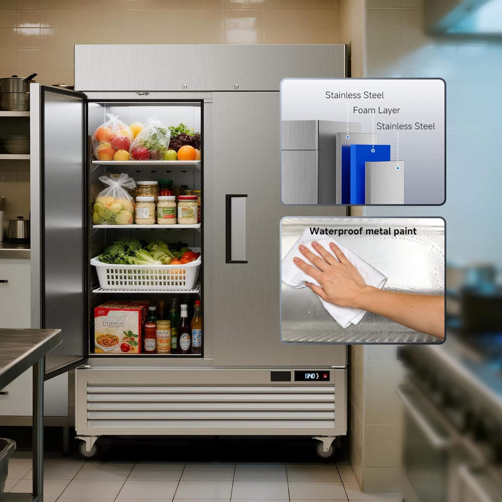 54-Inch Commercial 49 Cu. Ft. 2-Door Wi-Fi Refrigerator with Smart App Control