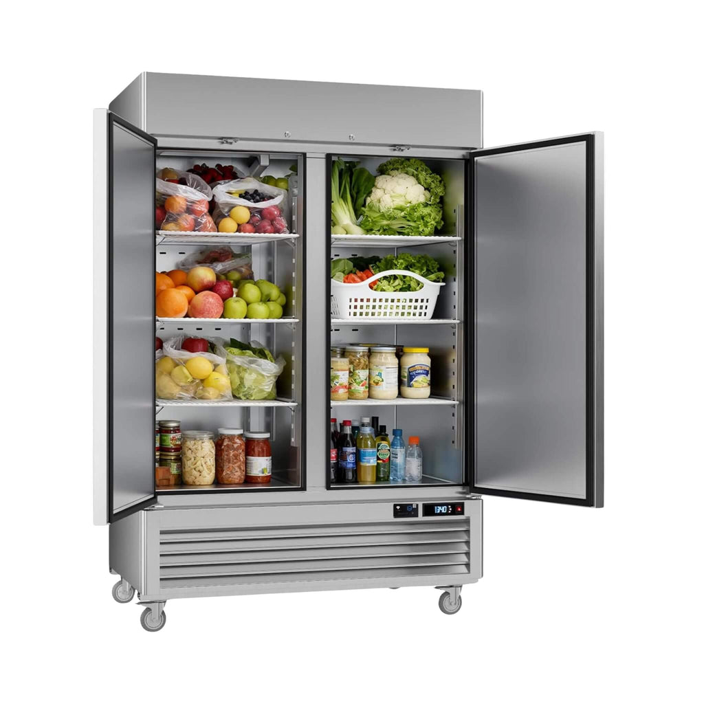 54-Inch Commercial 49 Cu. Ft. 2-Door Wi-Fi Refrigerator with Smart App Control