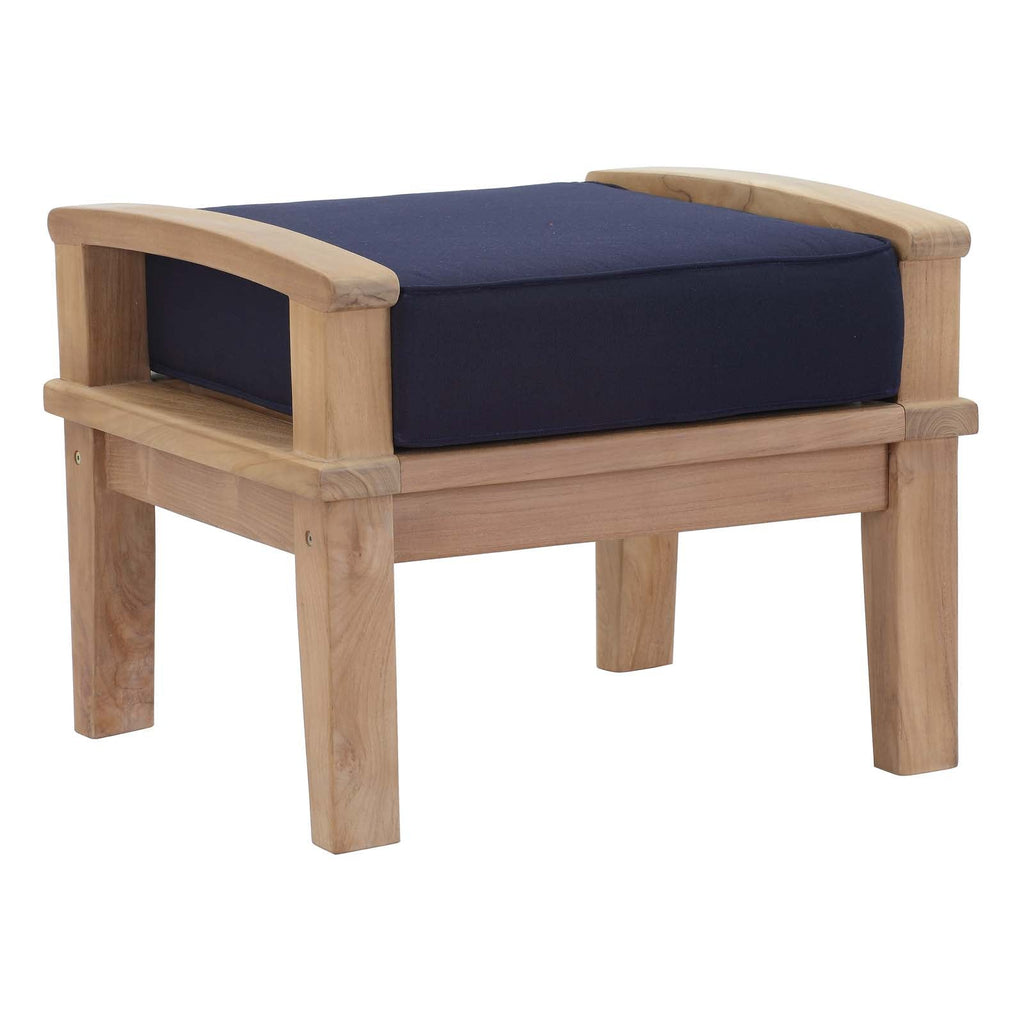Marina 10-Piece Outdoor Patio Set with Navy Cushions