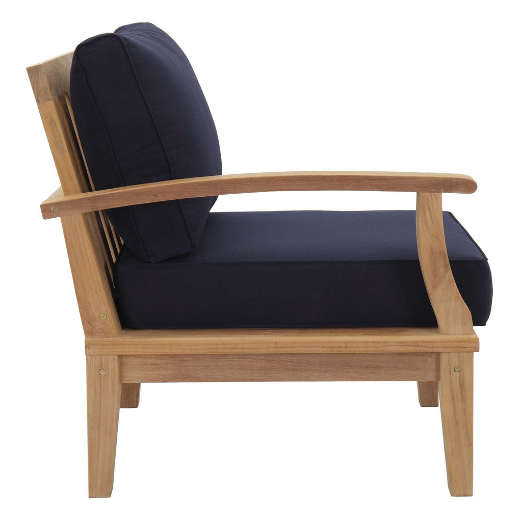 Marina 10-Piece Outdoor Patio Set with Navy Cushions