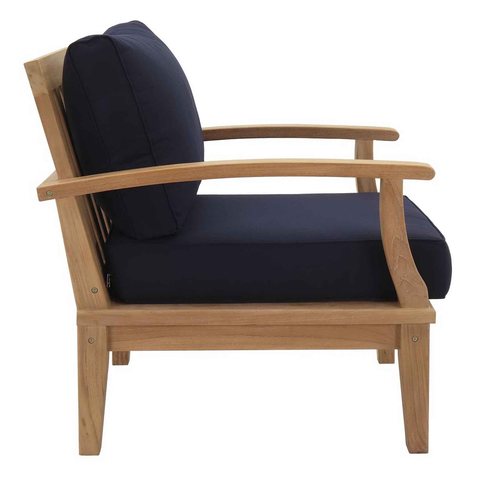 Marina 9-Piece Outdoor Teak Lounge Set - by Modway