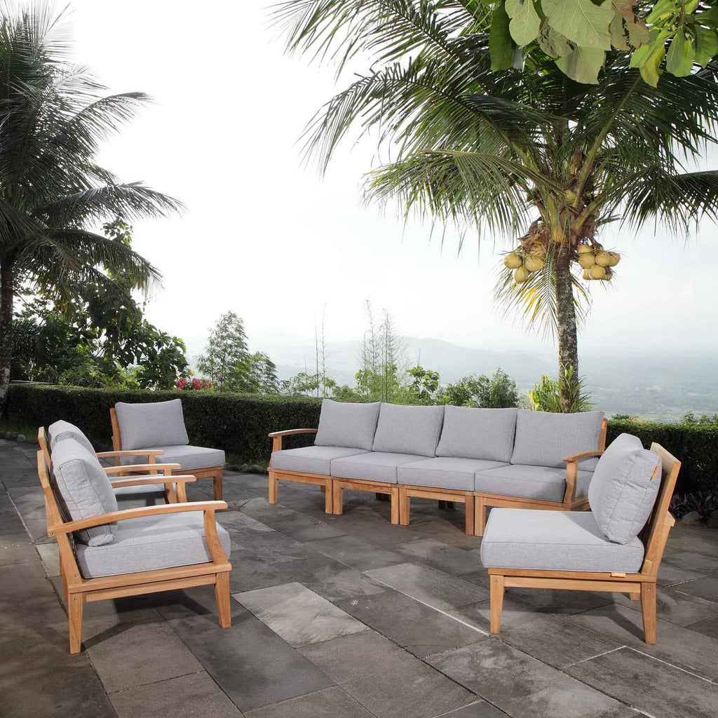 Marina 8-Piece Outdoor Teak Sectional Set