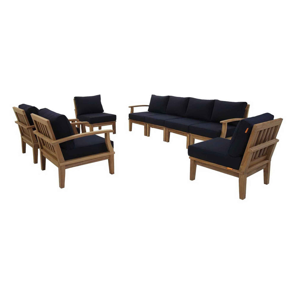 Marina 8-Piece Outdoor Teak Sectional Set