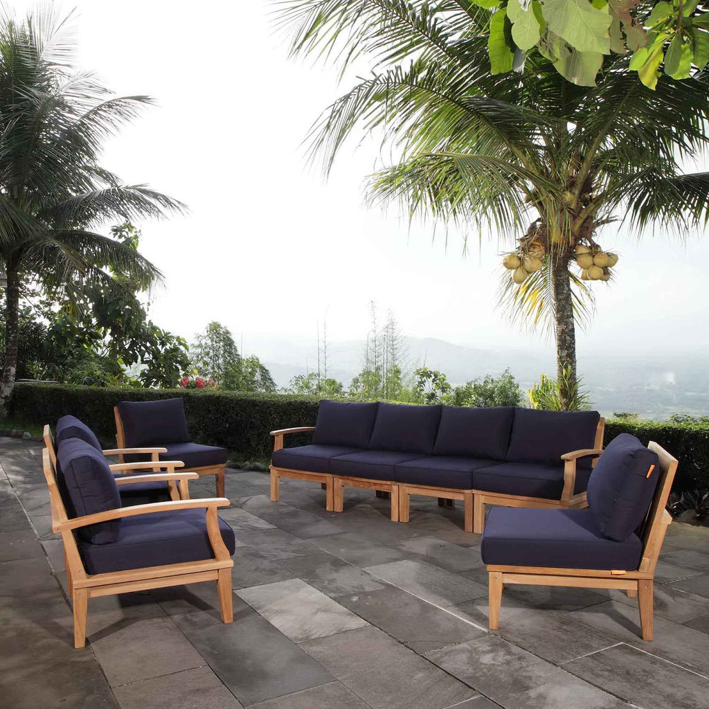 Marina 8-Piece Outdoor Teak Sectional Set