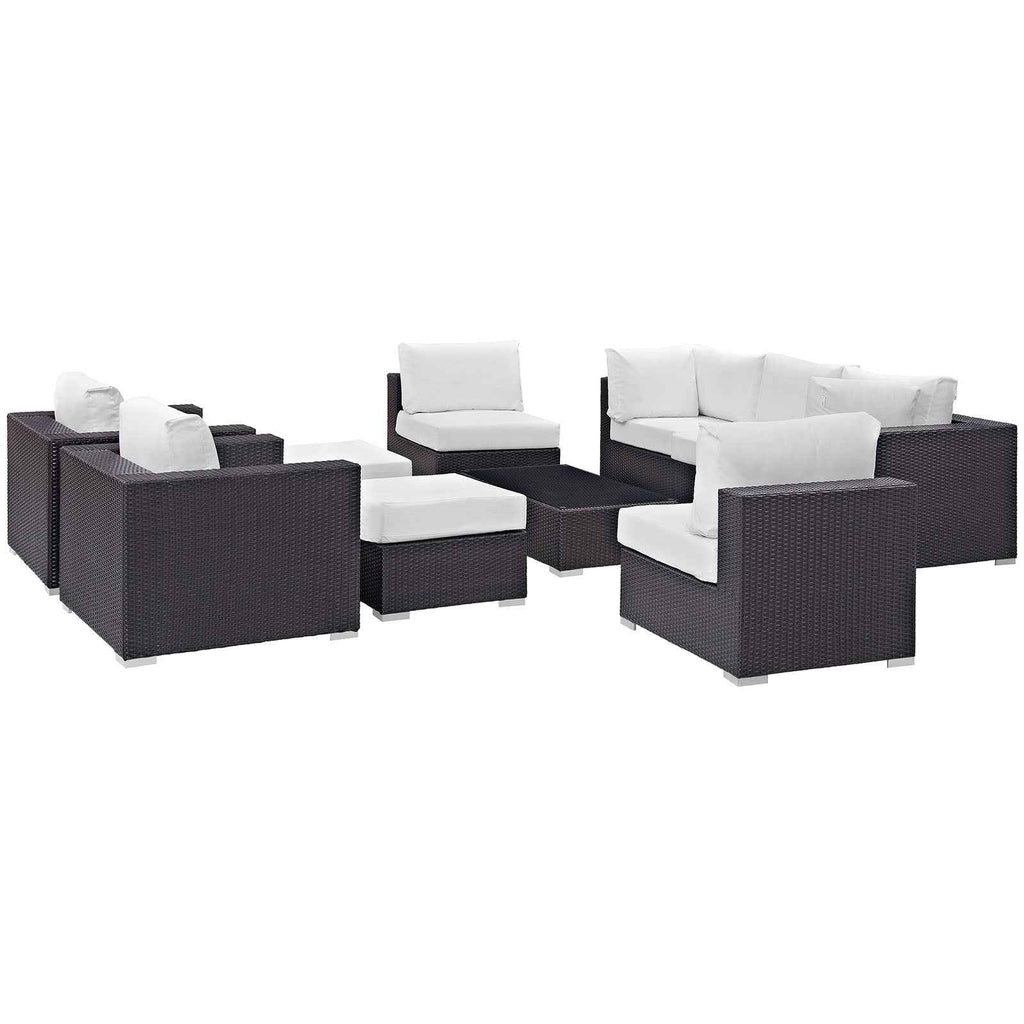 Convene 10-Piece Outdoor Sectional Set - by Modway