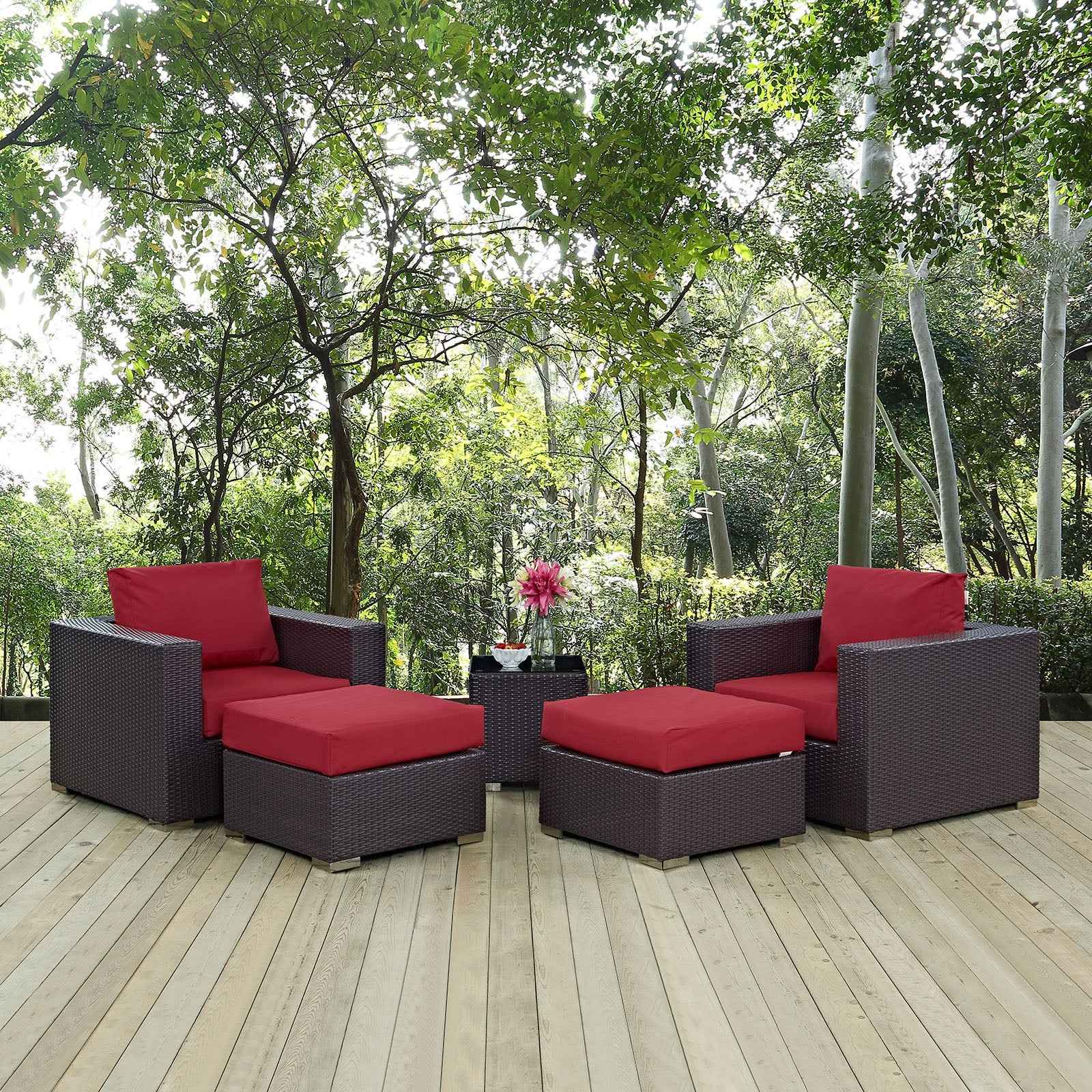 Convene 5-Piece Outdoor Sectional Set for Ultimate Comfort