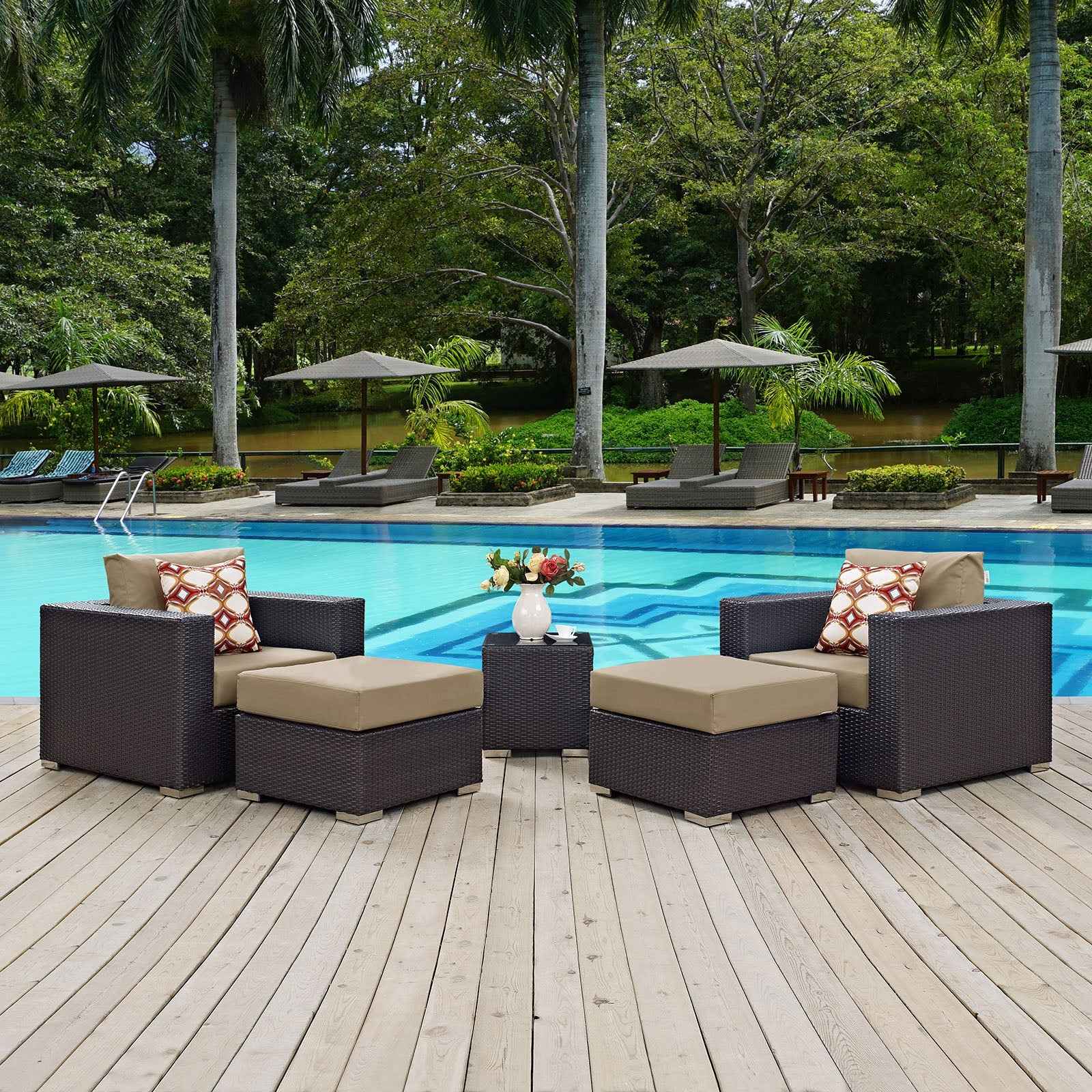 Convene 5-Piece Outdoor Sectional Set for Ultimate Comfort