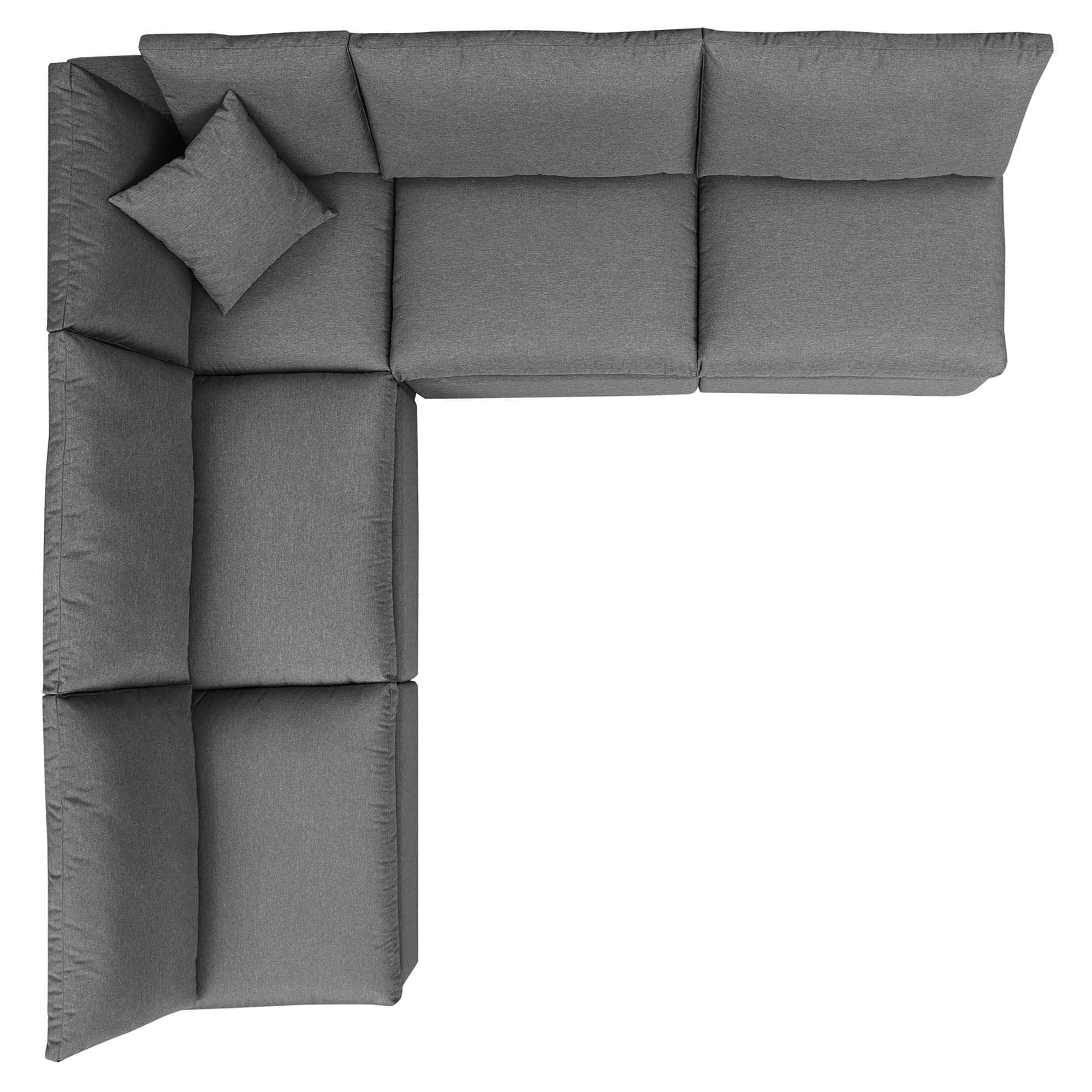 Outdoor Sectional Sofa Set by Modway – Stylish 5-Piece Furniture for Patios
