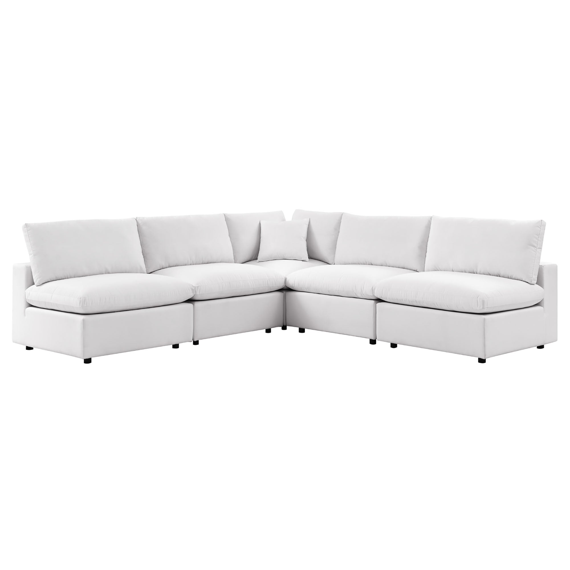 Outdoor Sectional Sofa Set by Modway – Stylish 5-Piece Furniture for Patios