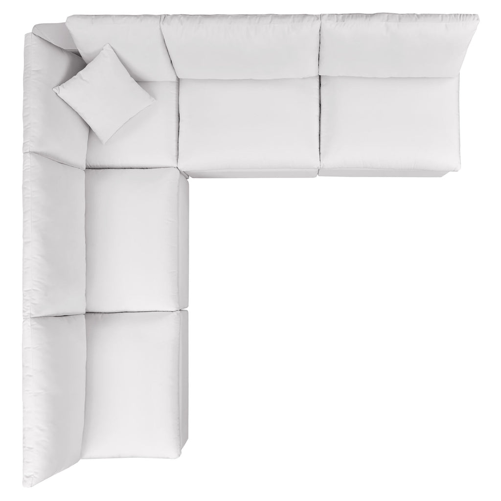 Outdoor Sectional Sofa Set by Modway – Stylish 5-Piece Furniture for Patios