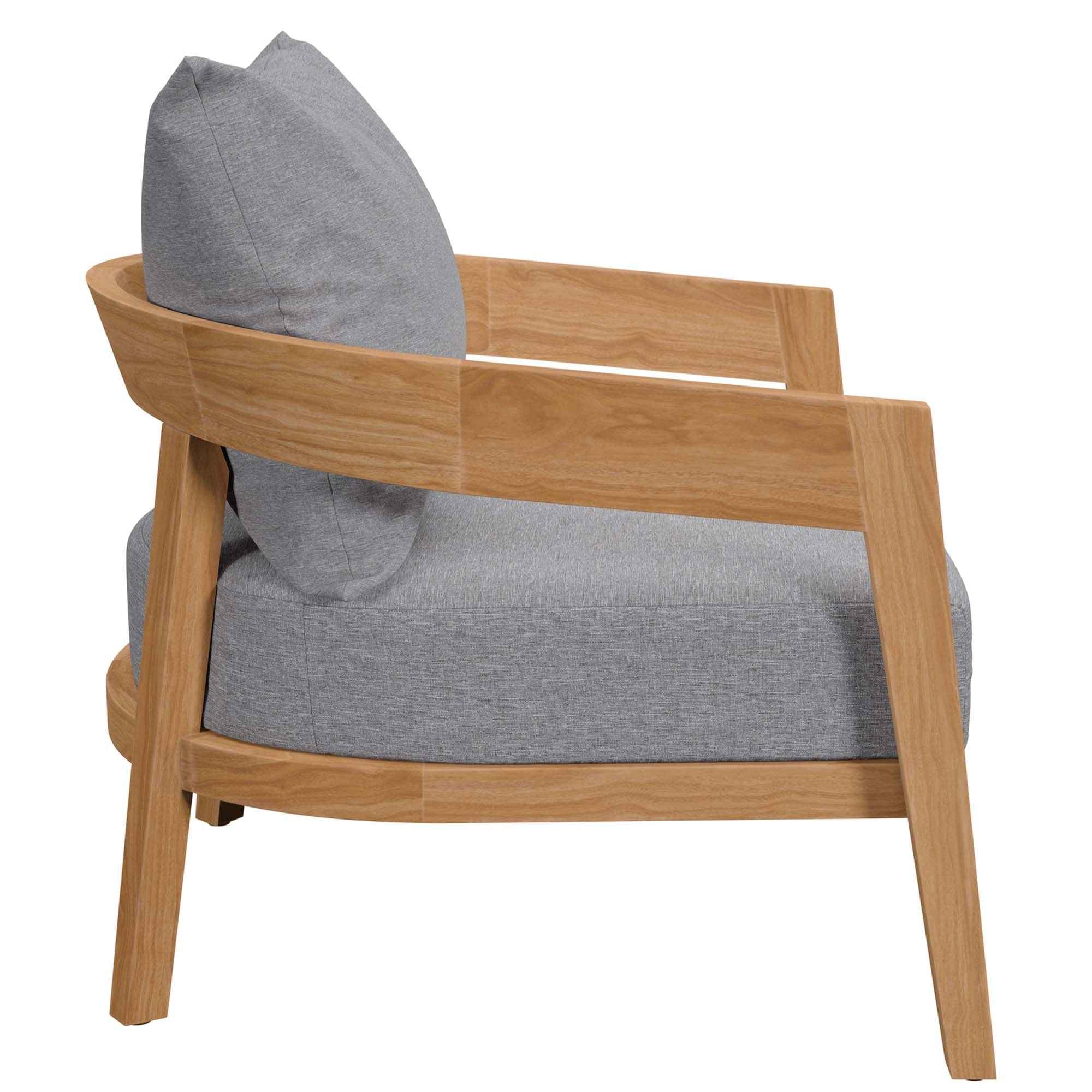 Brisbane 3-Piece Outdoor Patio Set - Grey Teak Furniture for Stylish Patios