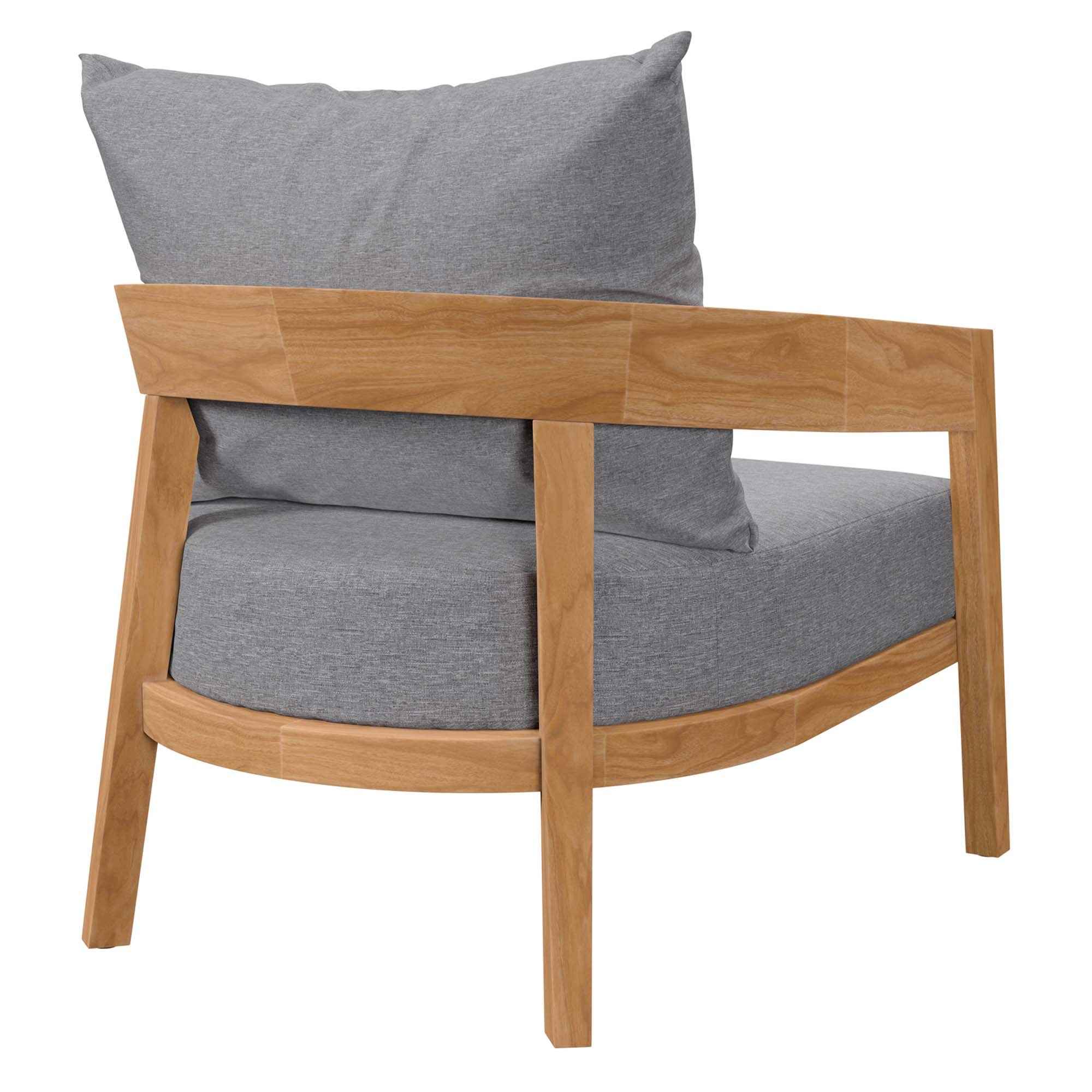 Brisbane 3-Piece Outdoor Patio Set - Grey Teak Furniture for Stylish Patios