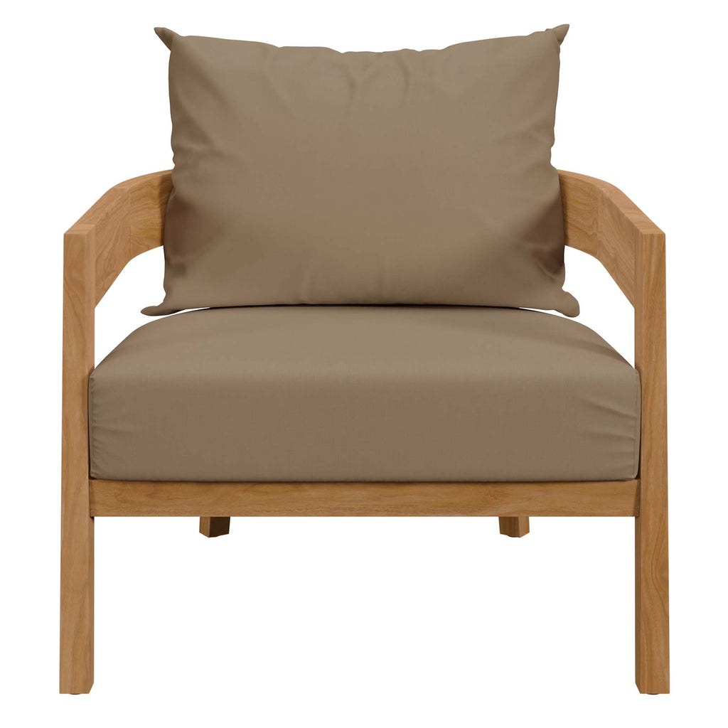 Brisbane Teak Outdoor 3-Piece Patio Set - Stylish Design