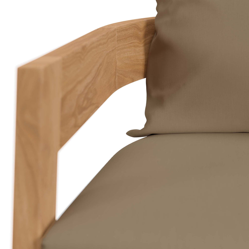 Brisbane Teak Outdoor 3-Piece Patio Set - Stylish Design