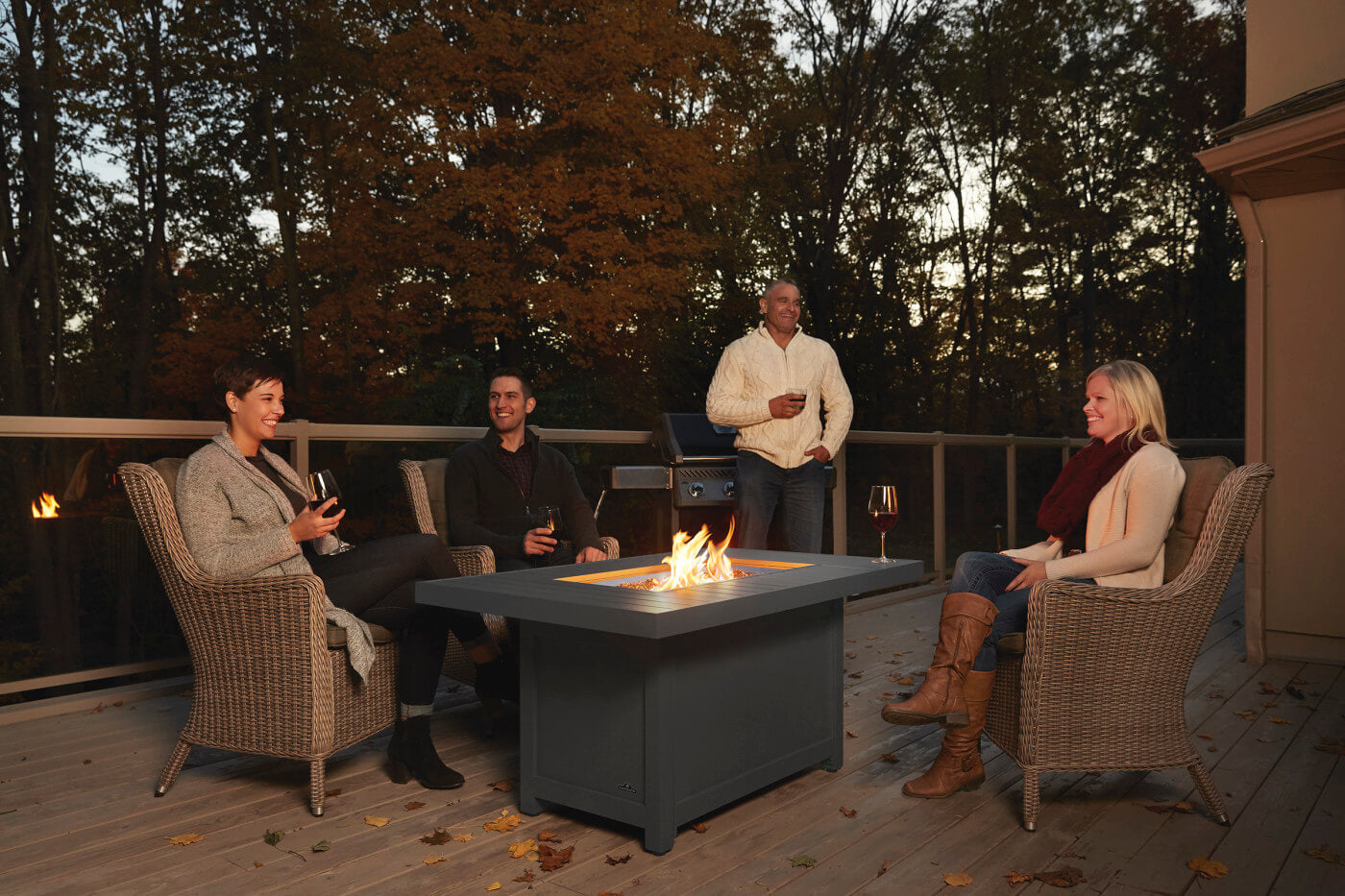 Hamptons Rectangle Patioflame Fire Table