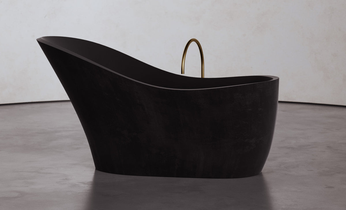 Freestanding Slipper Shaped Bathtub