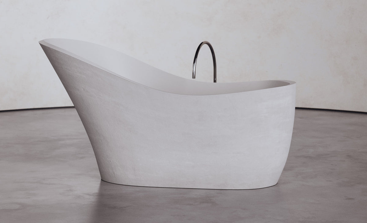 Freestanding Slipper Shaped Bathtub