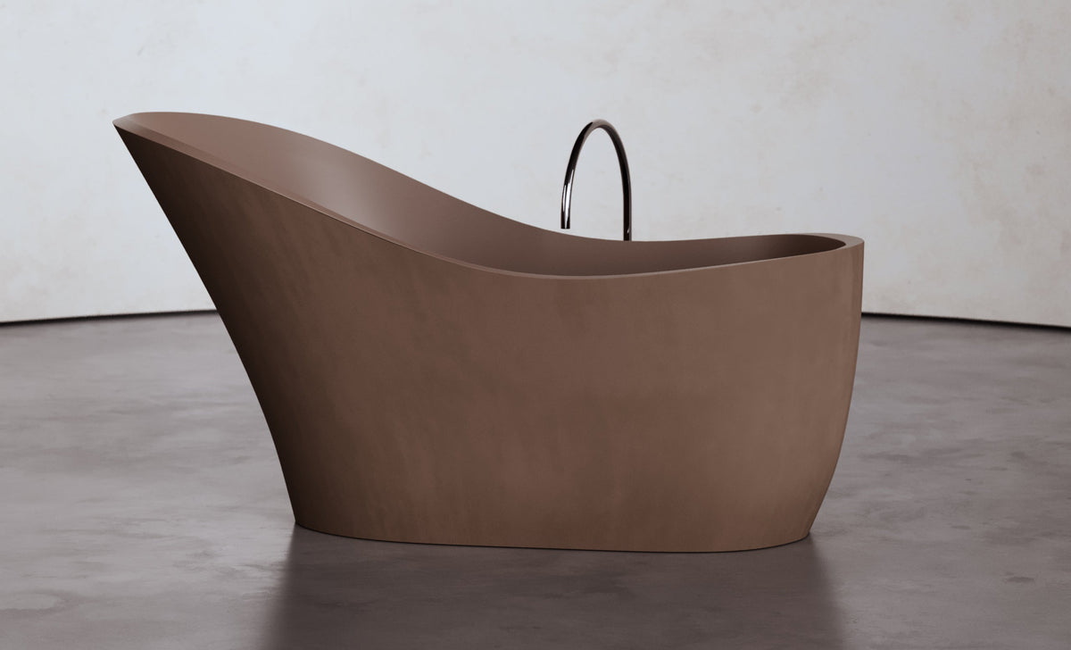 Freestanding Slipper Shaped Bathtub