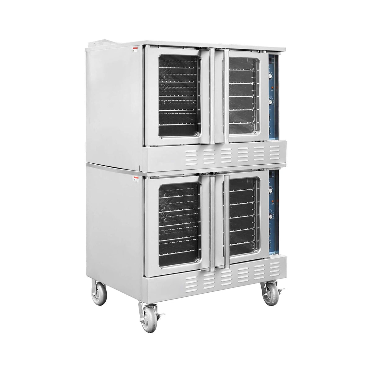 Commercial Full-Size Natural Gas/Propane Double-Stacked Convection Oven