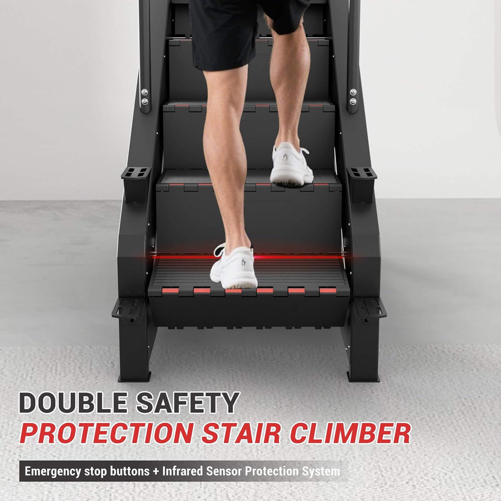 Rovix Commercial Stair Stepper With LED Display And 15 Resistance Levels