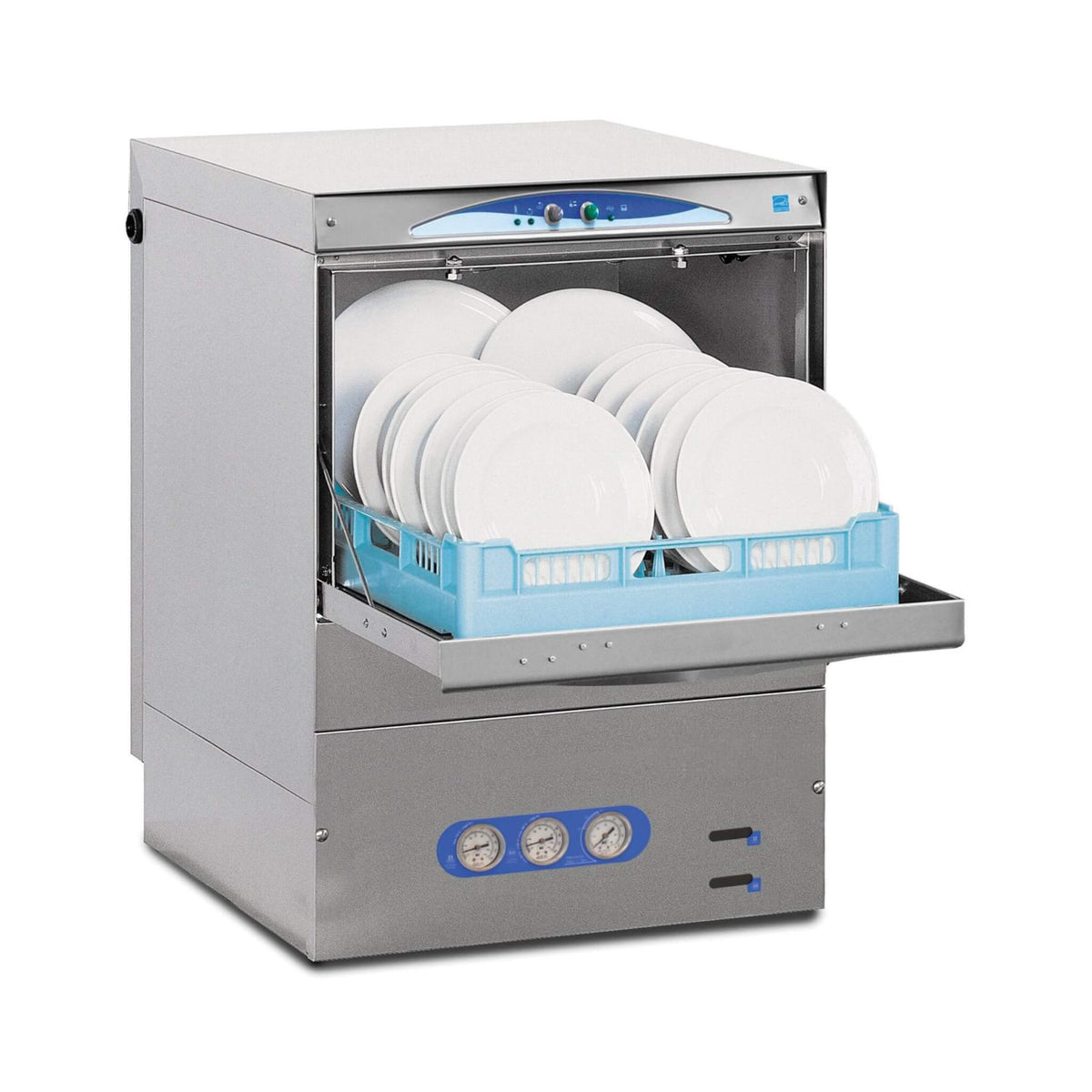 Heavy-Duty Commercial Stainless Steel Undercounter Rack Dishwasher