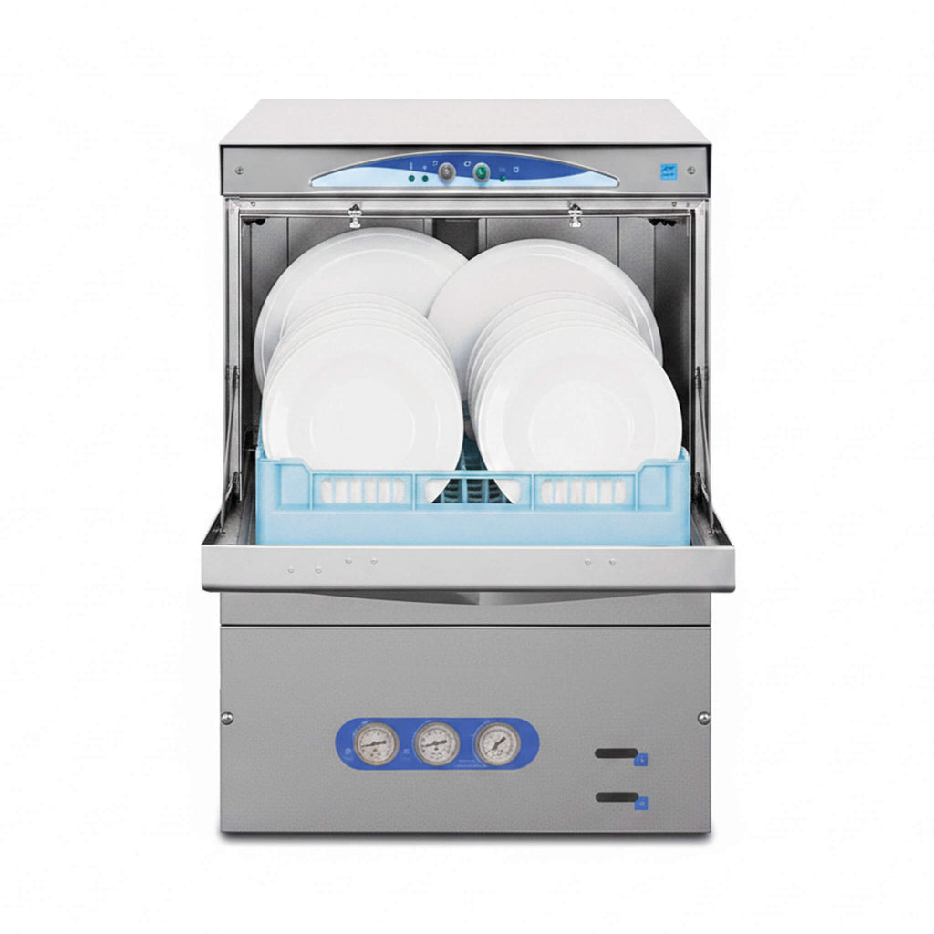 Heavy-Duty Commercial Stainless Steel Undercounter Rack Dishwasher