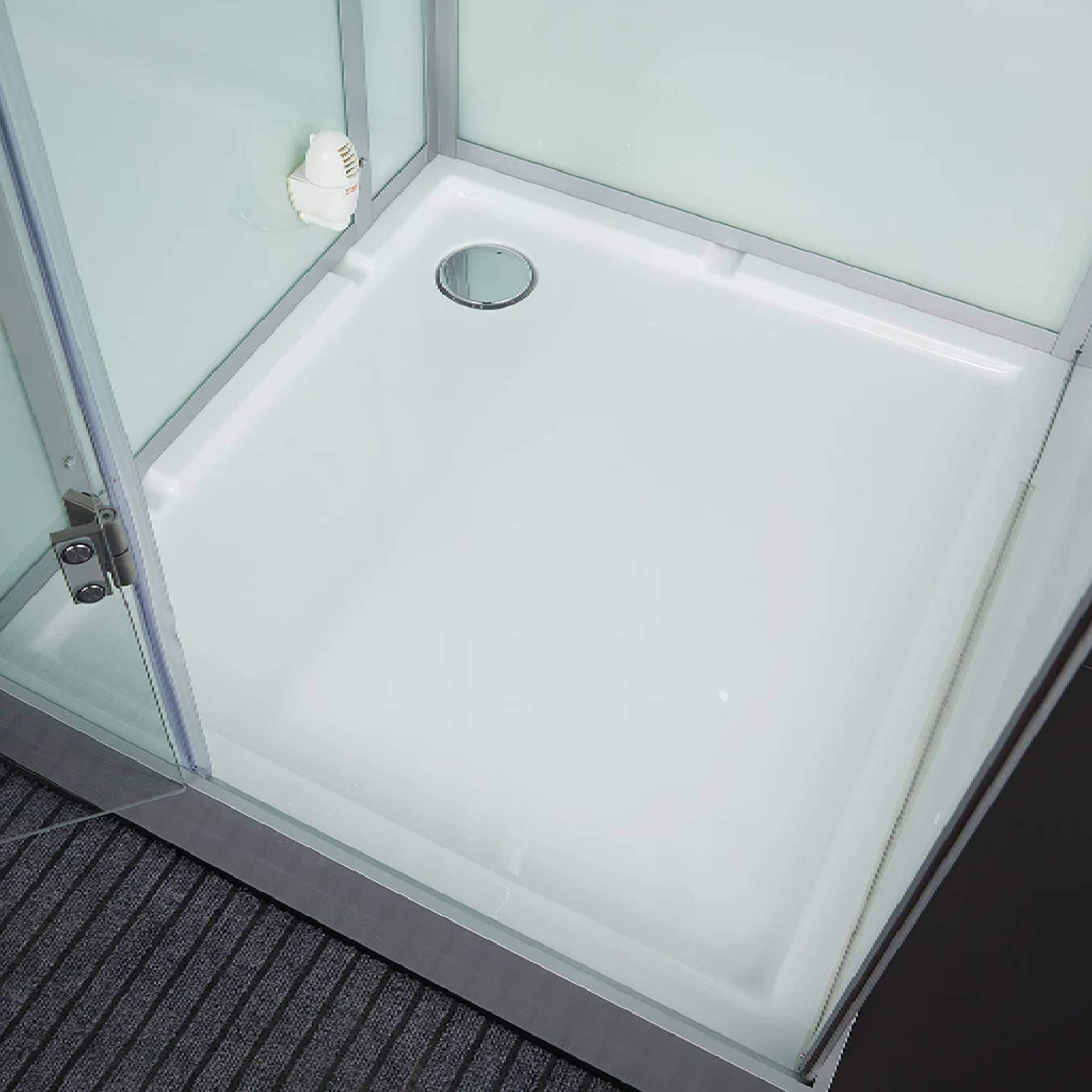 Maya Bath Platinum Arrezo Steam Shower with Rainfall Ceiling Shower