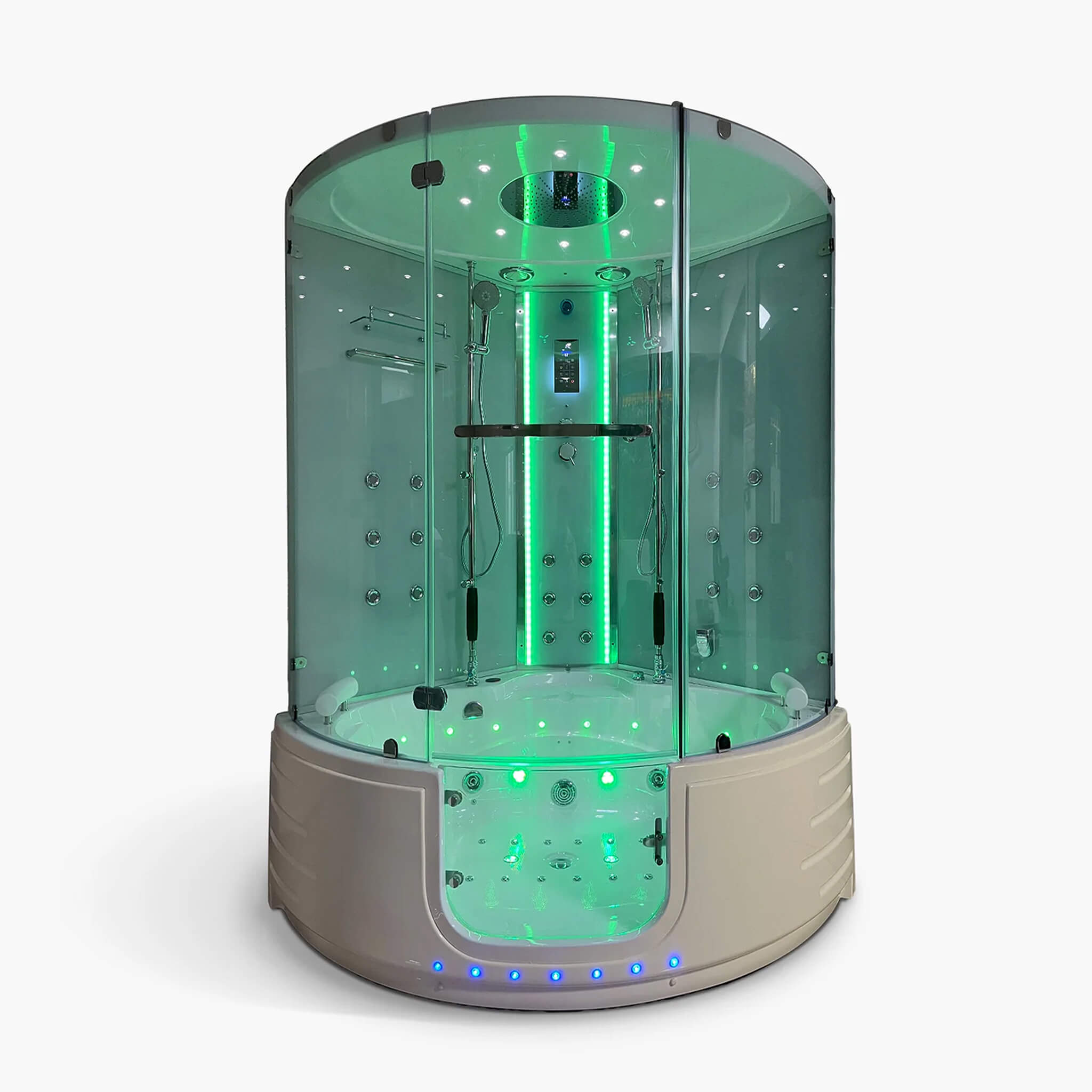 Maya Bath Platinum Comfort Steam Shower with Whirlpool Bathtub [2025 Edition]