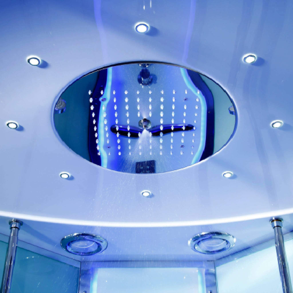 Maya Bath Platinum Comfort Steam Shower with Whirlpool Bathtub [2025 Edition]
