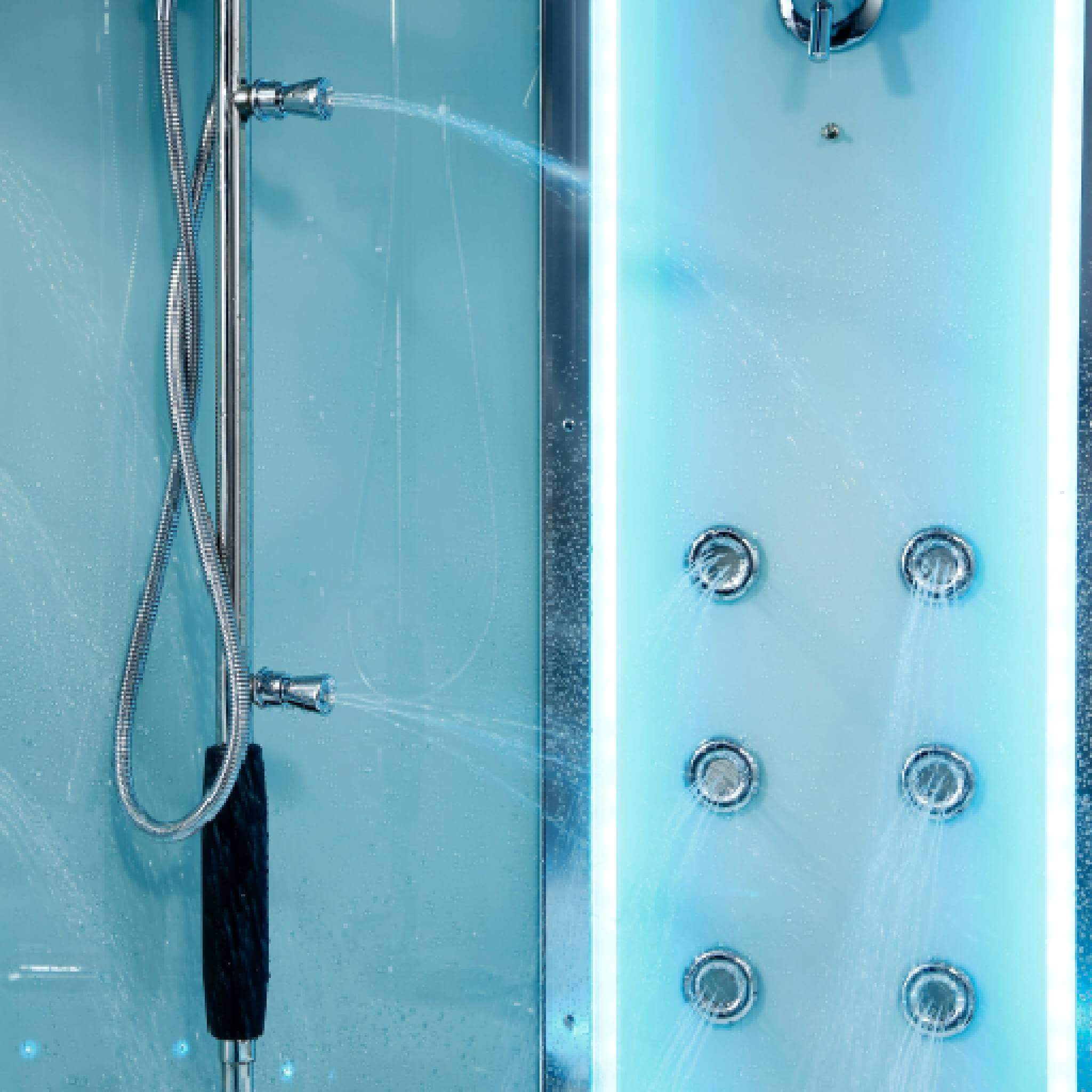Maya Bath Platinum Comfort Steam Shower with Whirlpool Bathtub [2025 Edition]