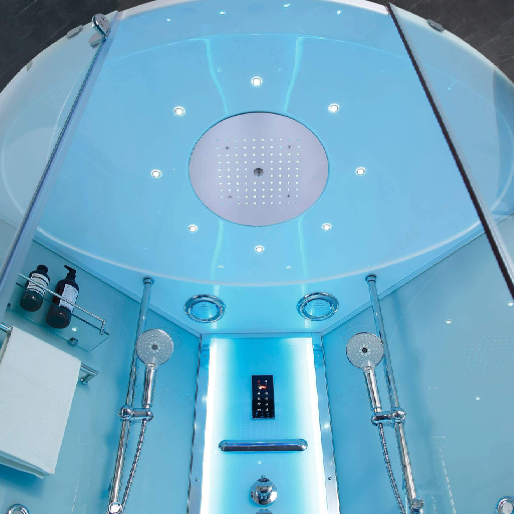Maya Bath Platinum Comfort Steam Shower with Whirlpool Bathtub [2025 Edition]