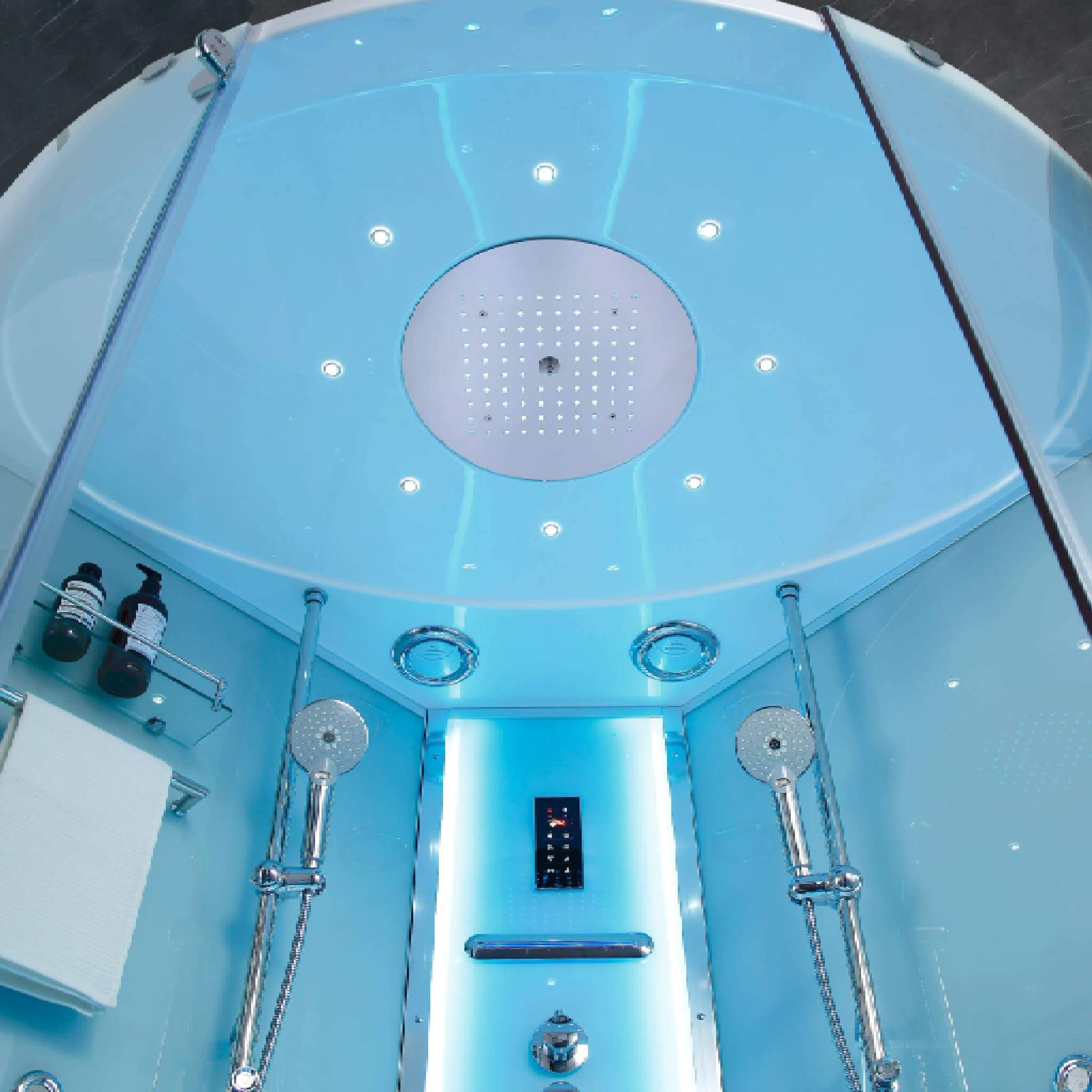 Maya Bath Platinum Comfort Steam Shower with Whirlpool Bathtub [2025 Edition]