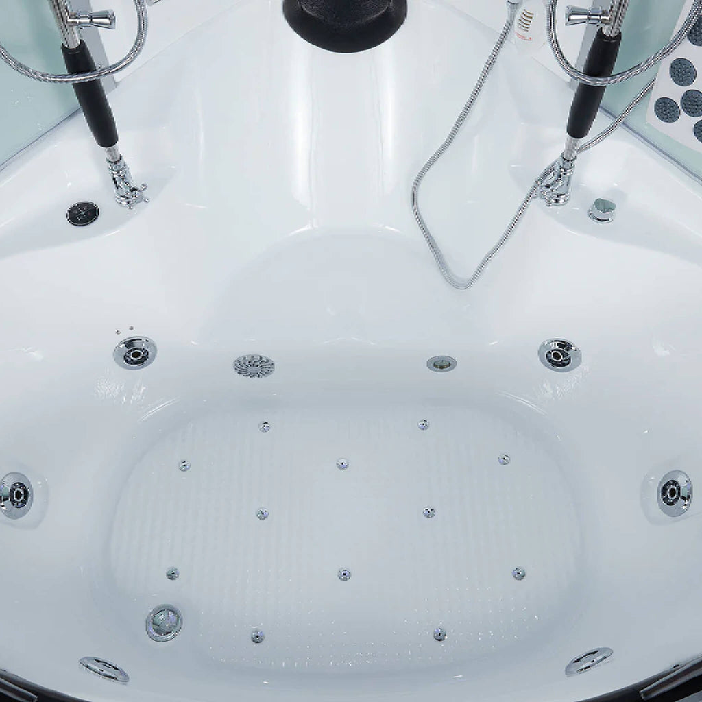 Maya Bath Platinum Superior Steam Shower with Foot Massager