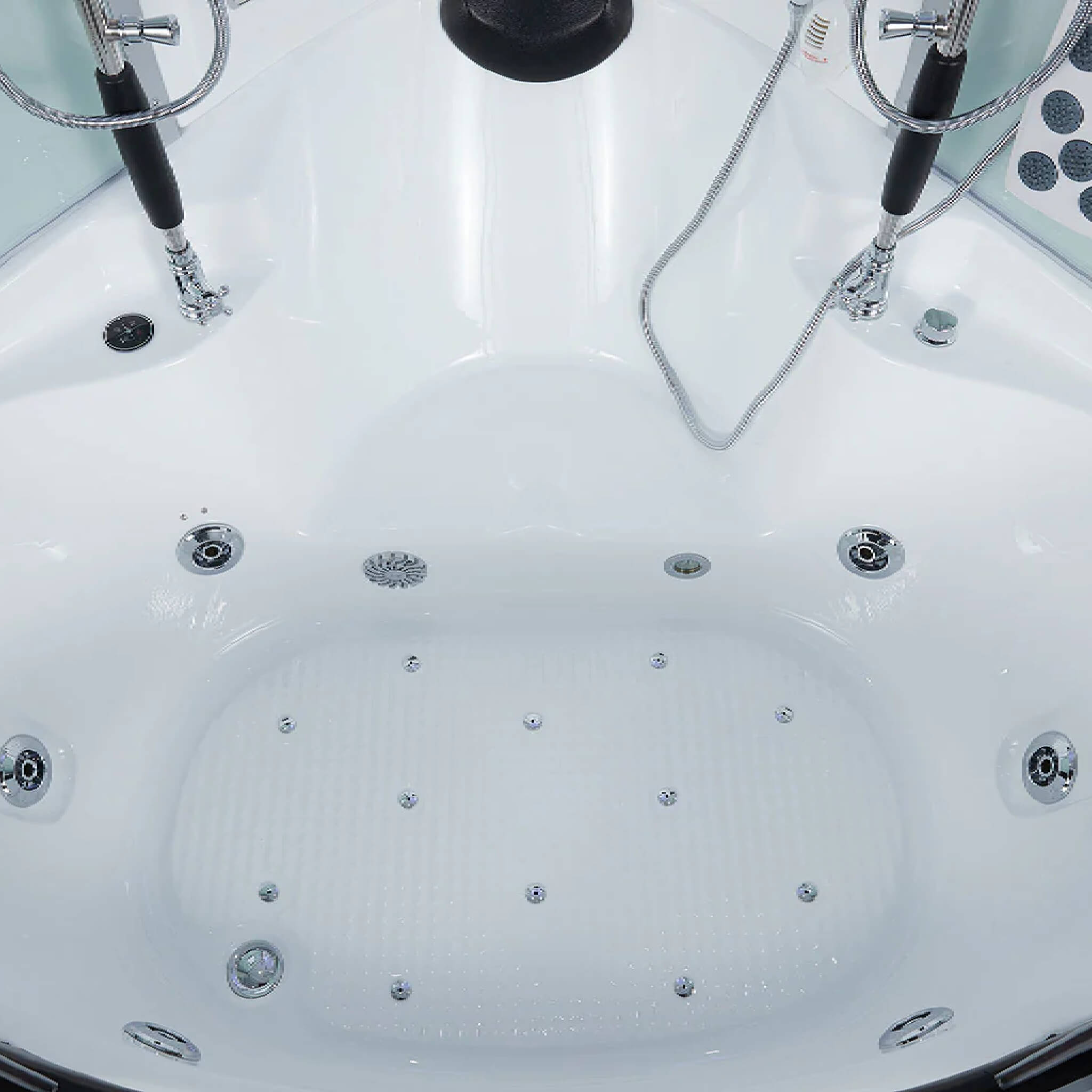 Maya Bath Platinum Superior Steam Shower with Foot Massager