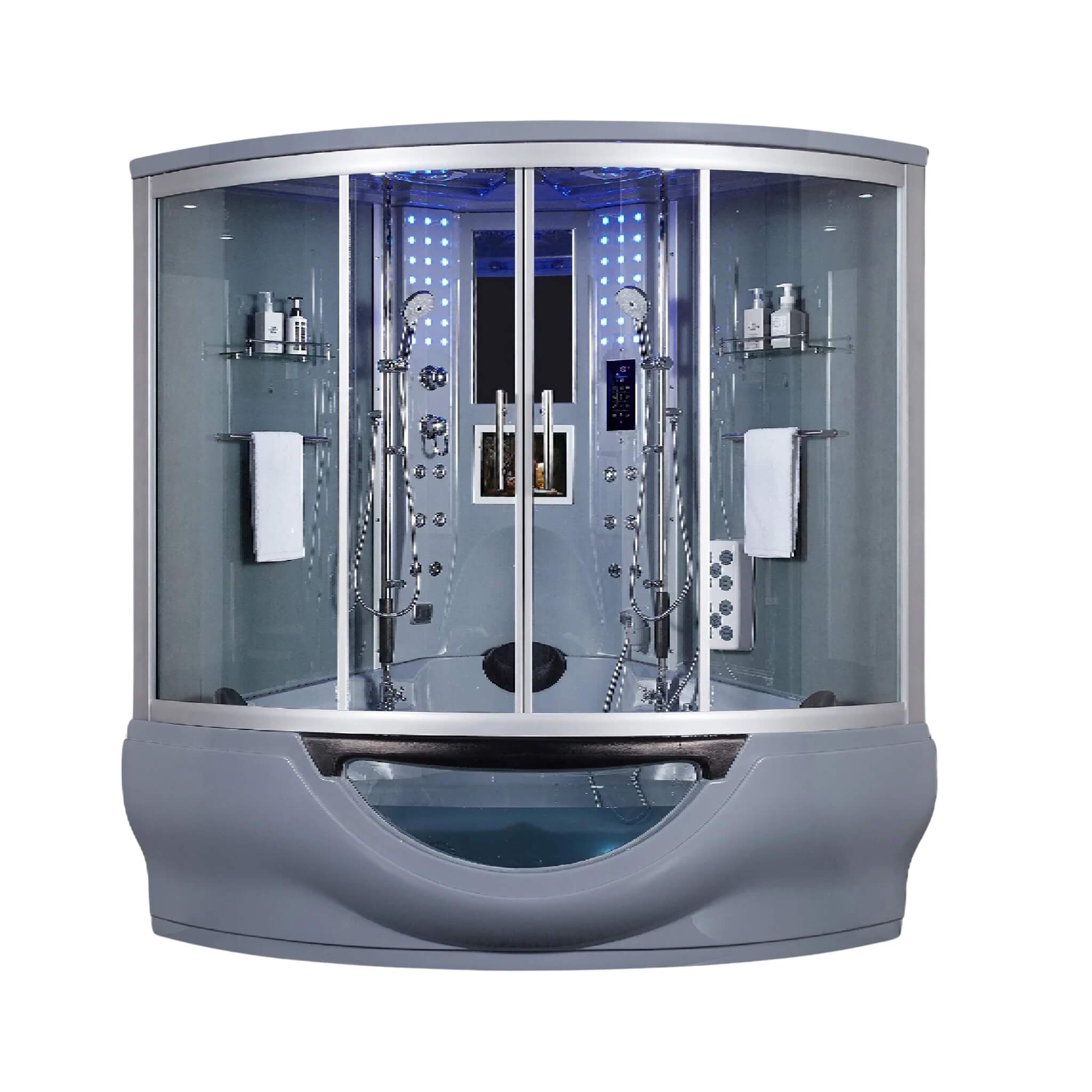 Maya Bath Platinum Superior Steam Shower with Foot Massager
