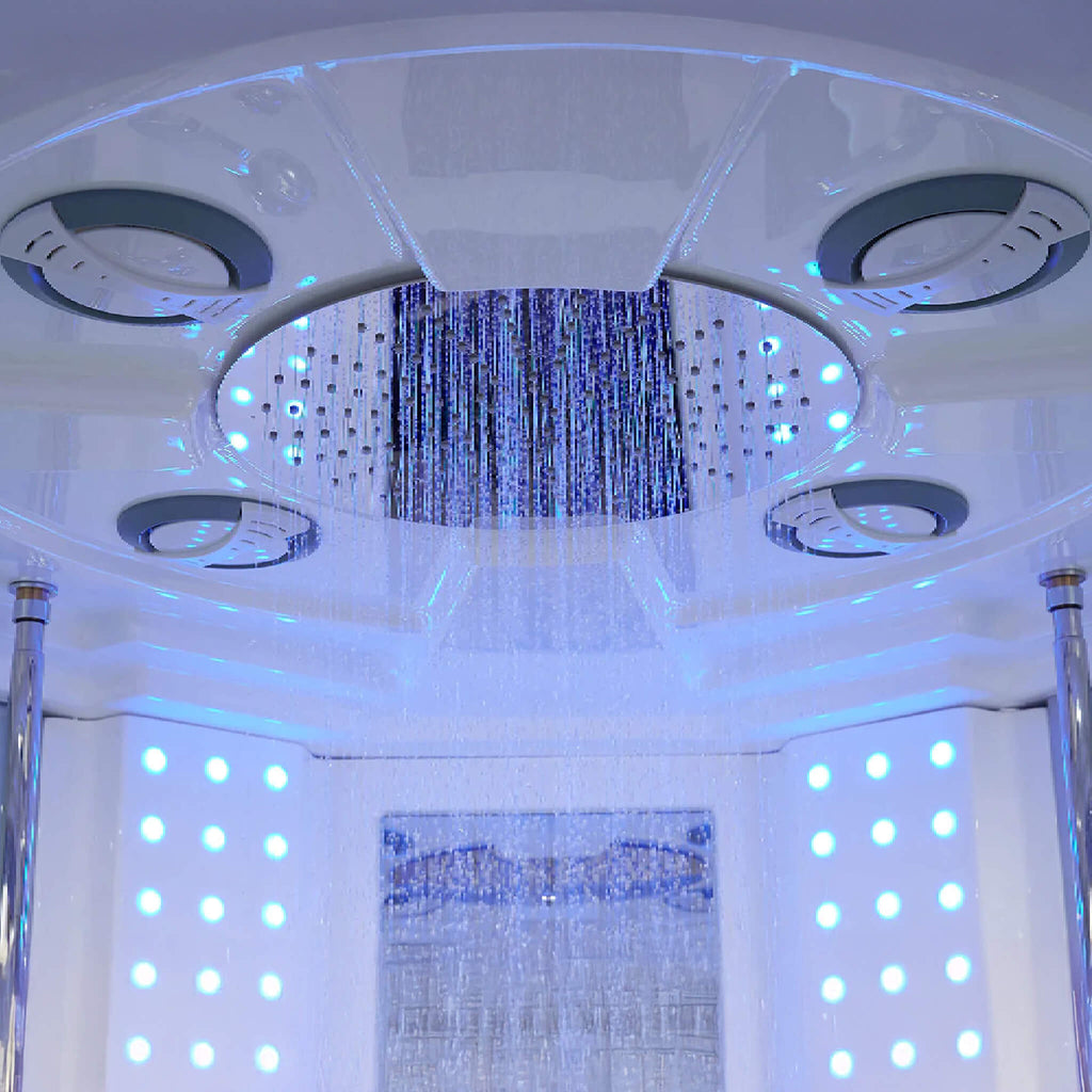 Maya Bath Platinum Superior Steam Shower with Foot Massager