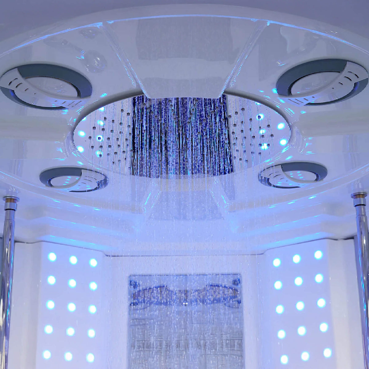Maya Bath Platinum Superior Steam Shower with Foot Massager